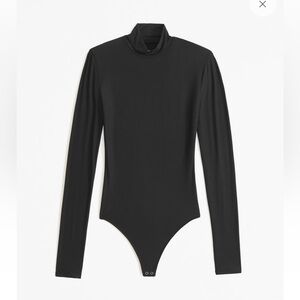 Abercrombie & Fitch NWT Soft Matte Seamless Long-Sleeve Mockneck Bodysuit (S)